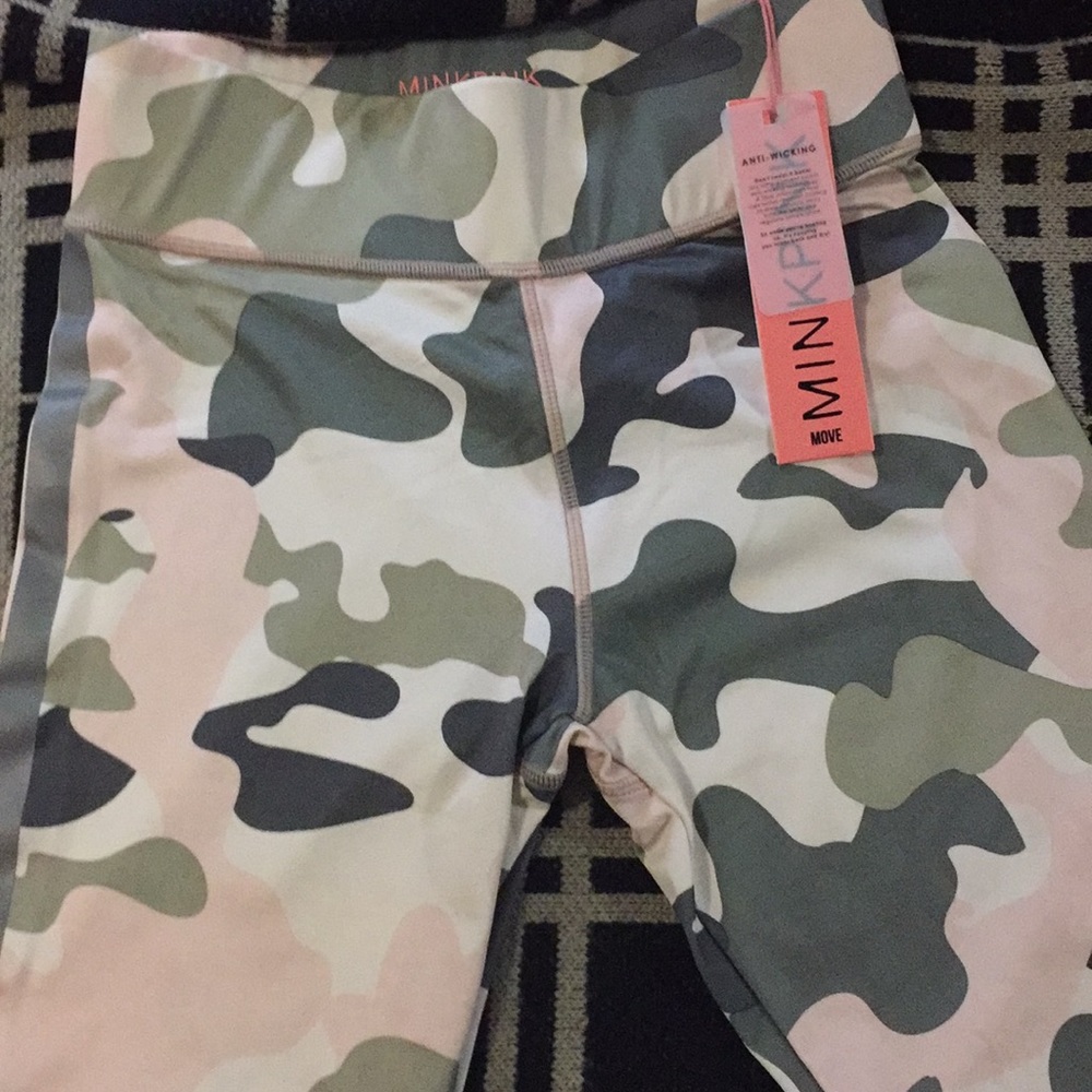 Moon Pink Camo Tights